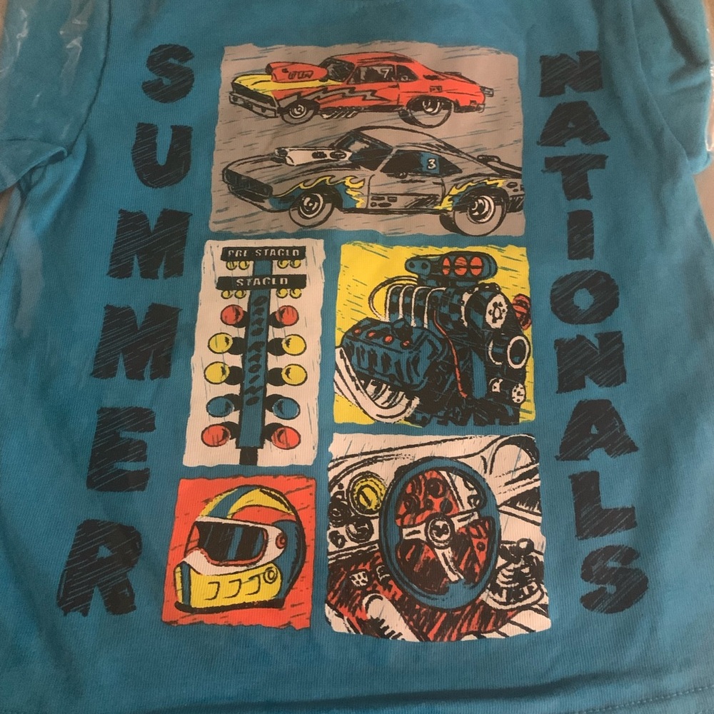 Kids Blue Graphic Tee